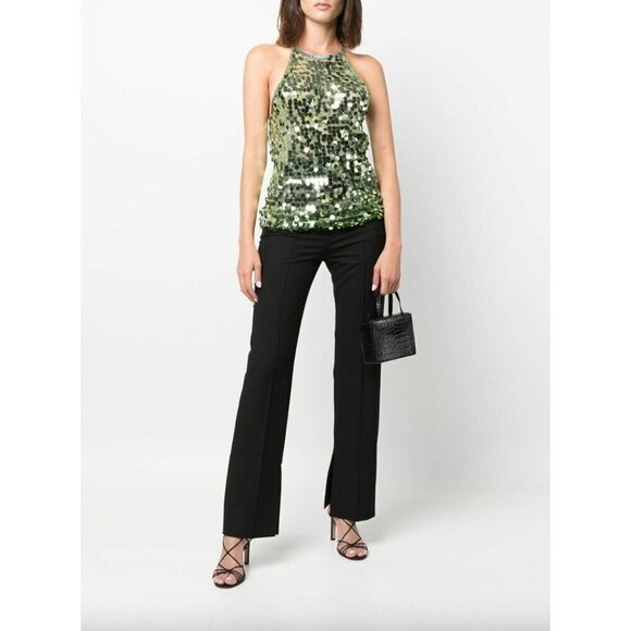 Forte Forte Sequin Embellished Top Rose Gold PINK Womens Size 3 US 8 - Picture 1 of 8